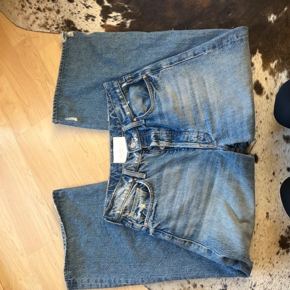 MOTHER SUPERIOR Jeans The Tomcat Roller Shorty in Take Me Higher Size 27 - Picture 3 of 13